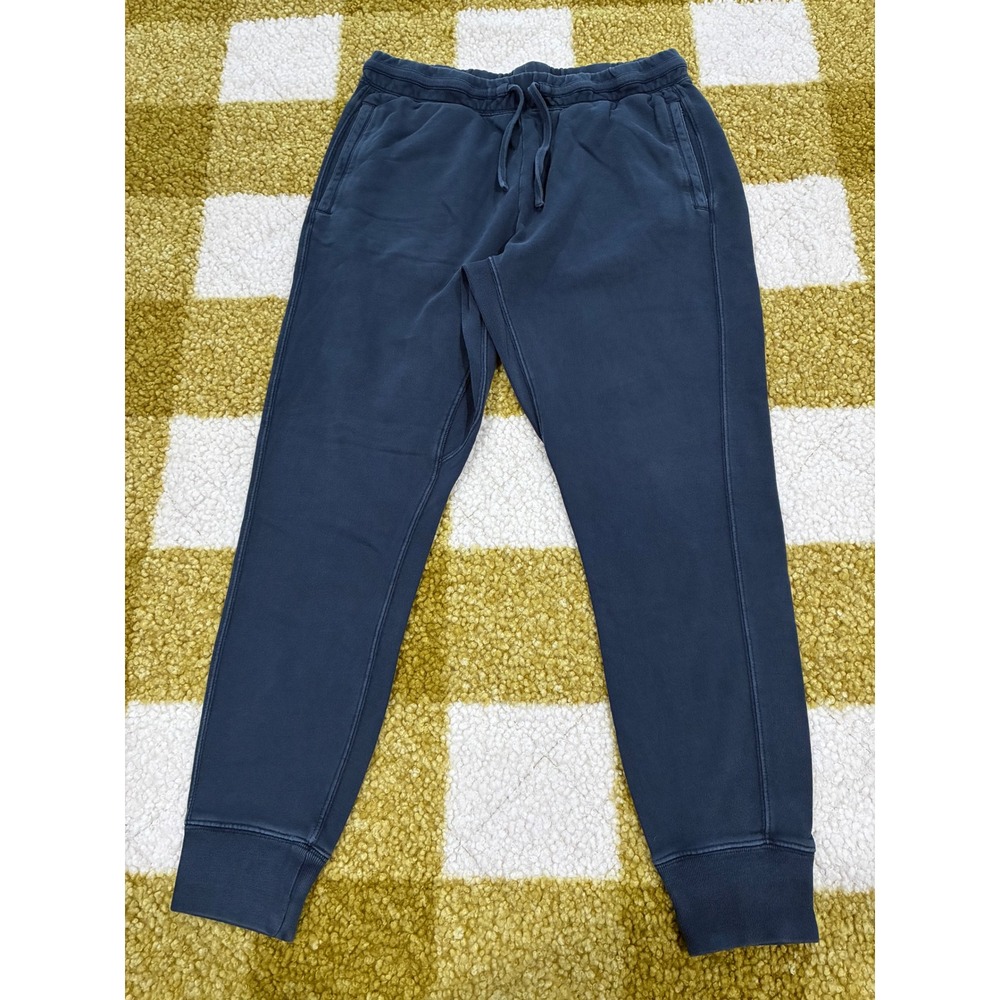 Gymshark Mens Joggers Navy Blue Cotton Sweatpants Tapered GMBT3460-ECB Size M